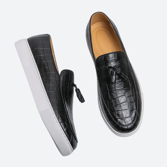 Hugo Kensington | Italian Leather Loafers With Tassel Detail For Men