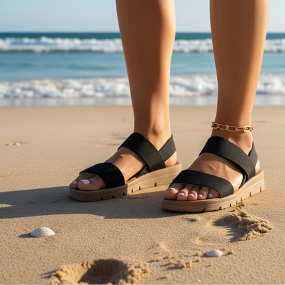 Olivia Merrick | Strap Wedge Sandals For Women