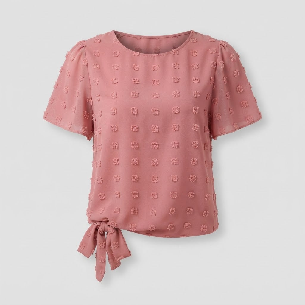 Eliza Beaumont | Chiffon Blouse With 3D Floral Detail For Women