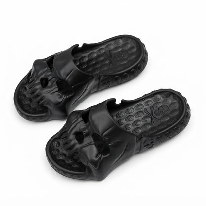 Declan Ashgrove | Skull Halloween Slippers For Men