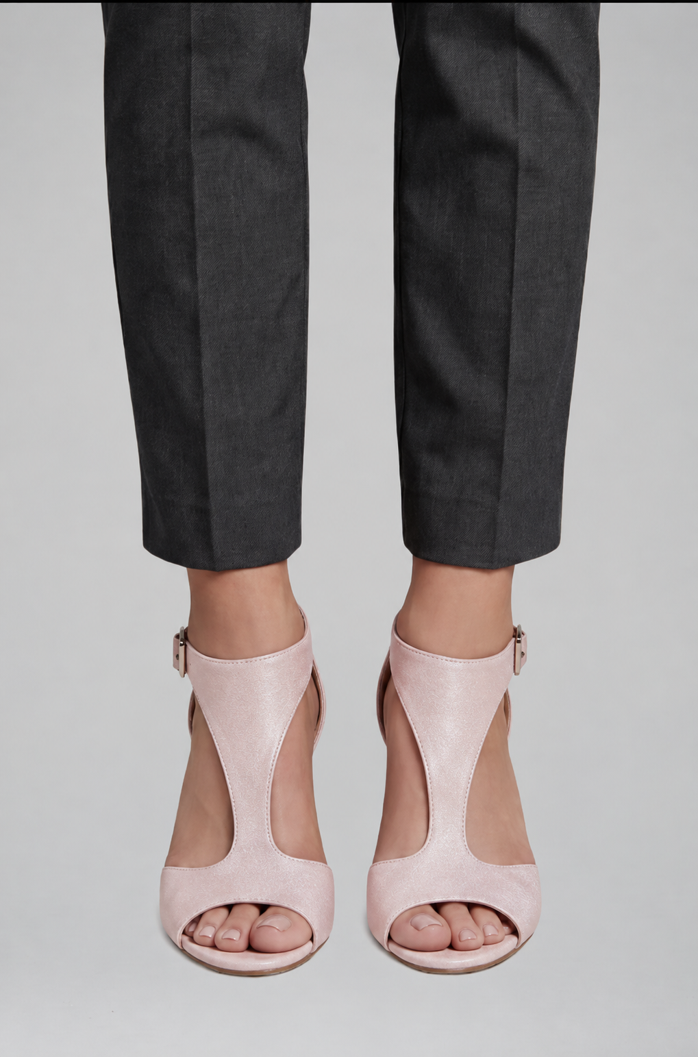 Chloe Ingram | Suede Cut Out Heeled Sandals For Women