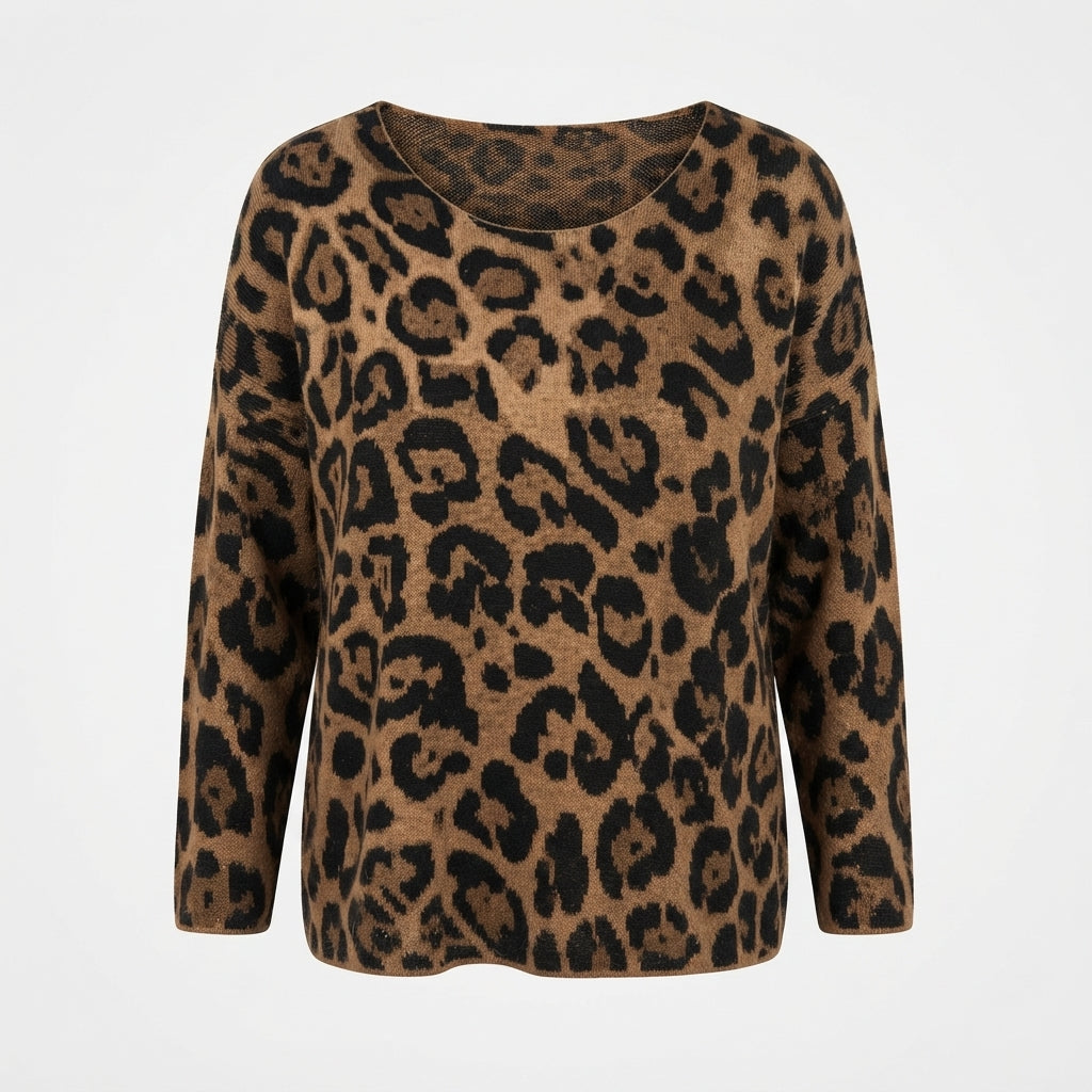Saoirse Whitmore | Lightweight Leopard Print Top For Women