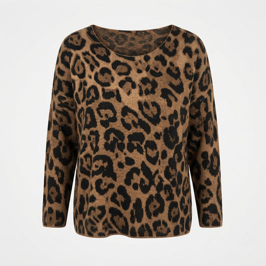 Saoirse Whitmore | Lightweight Leopard Print Top For Women