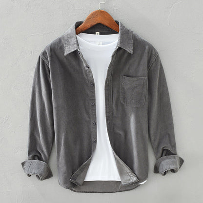 Ethan Whitaker | Premium Corduroy Overshirt For Men