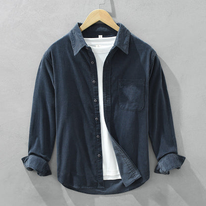 Ethan Whitaker | Premium Corduroy Overshirt For Men