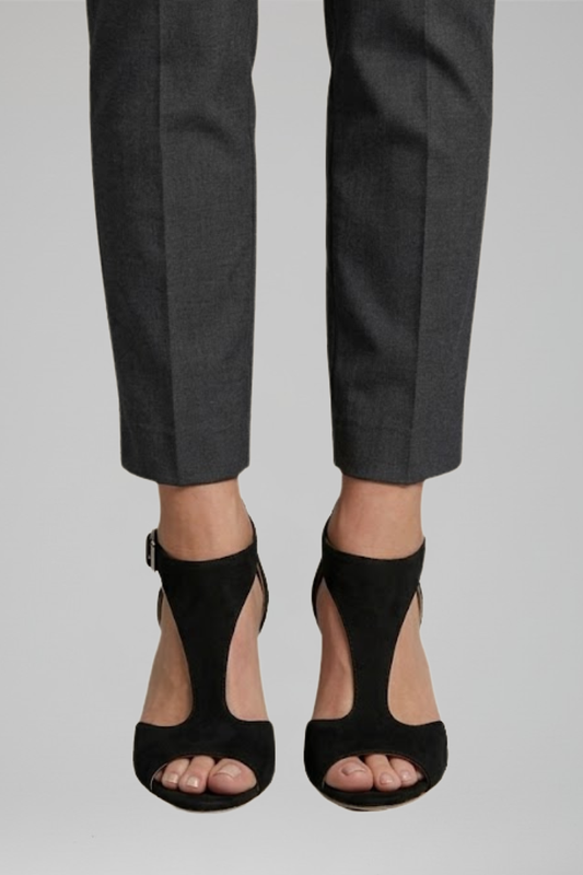 Chloe Ingram | Suede Cut Out Heeled Sandals For Women