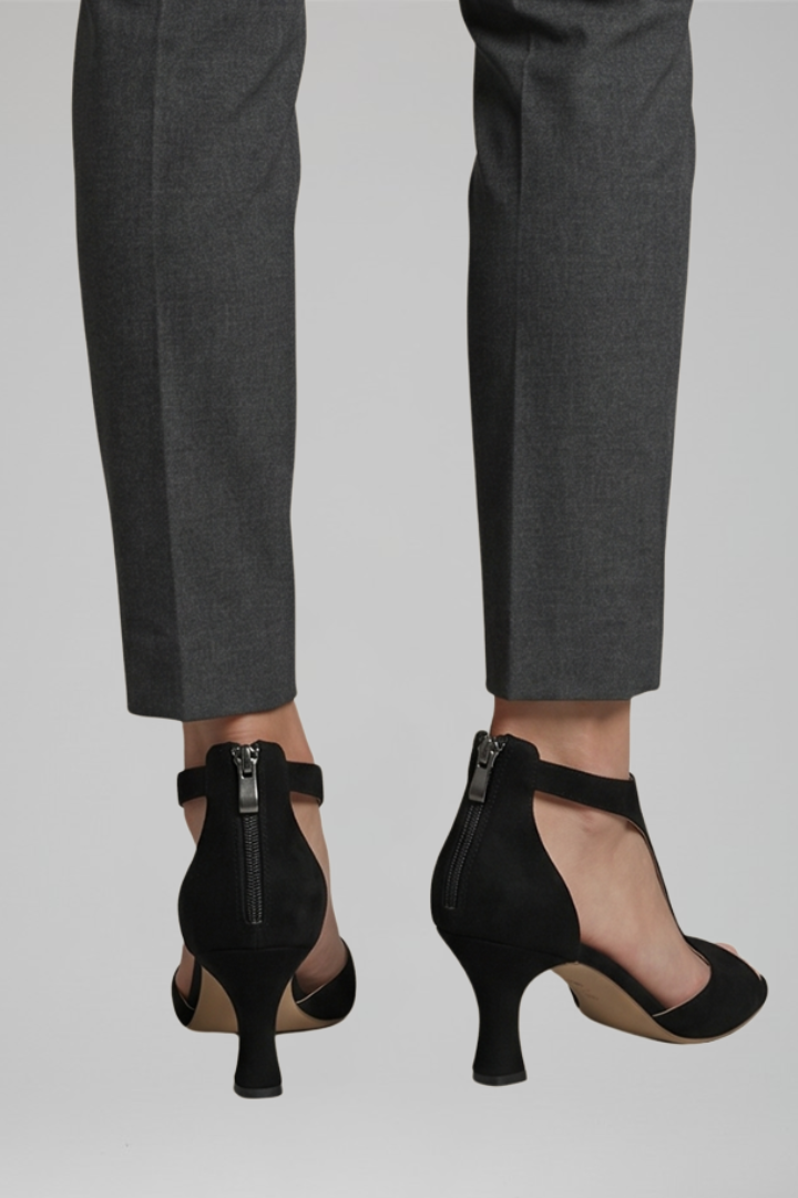 Chloe Ingram | Suede Cut Out Heeled Sandals For Women