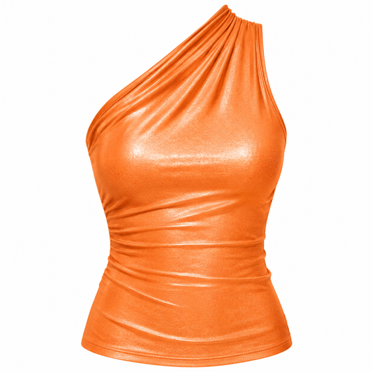Piper Sheridan | Metallic One-Shoulder Bodysuit For Women