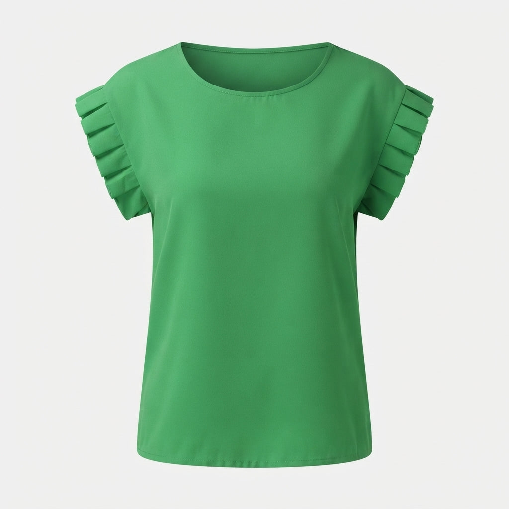 Rosalind Fairweather | Pleated Sleeve Blouse For Women
