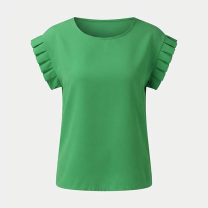 Rosalind Fairweather | Pleated Sleeve Blouse For Women