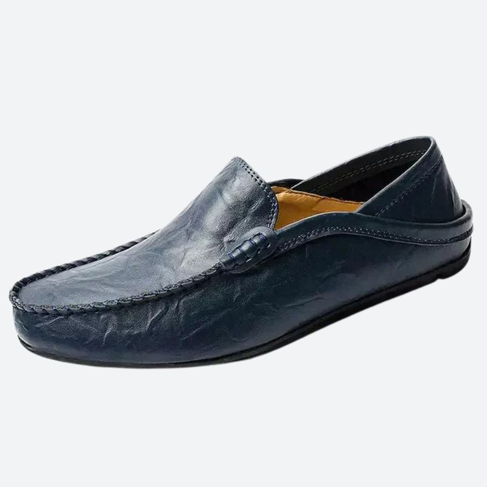 Eli Yarrow | Tan Leather Driving Moccasins For Men