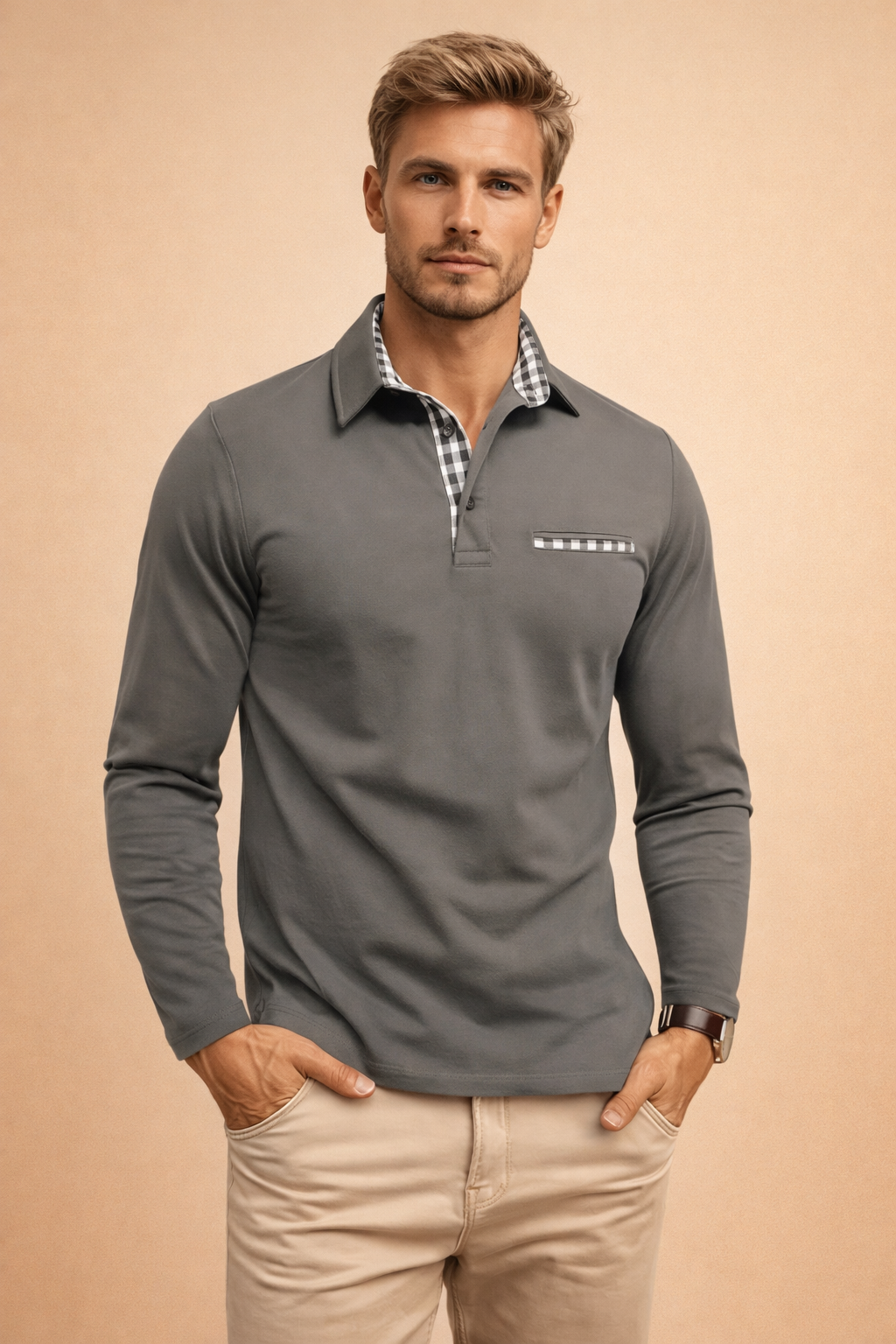 Oliver Kensington | Premium Long Sleeve Polo Shirt For Men