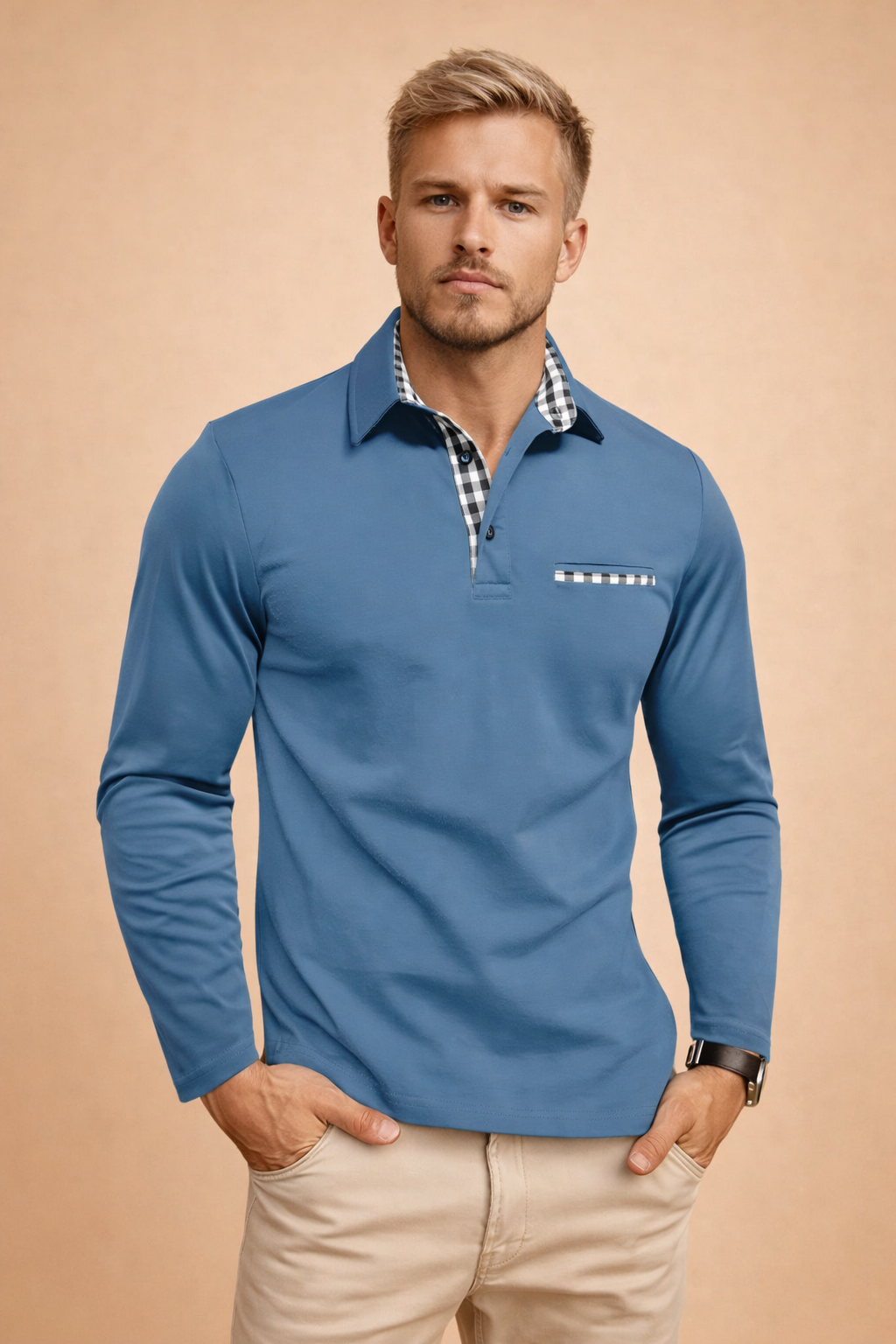 Oliver Kensington | Premium Long Sleeve Polo Shirt For Men