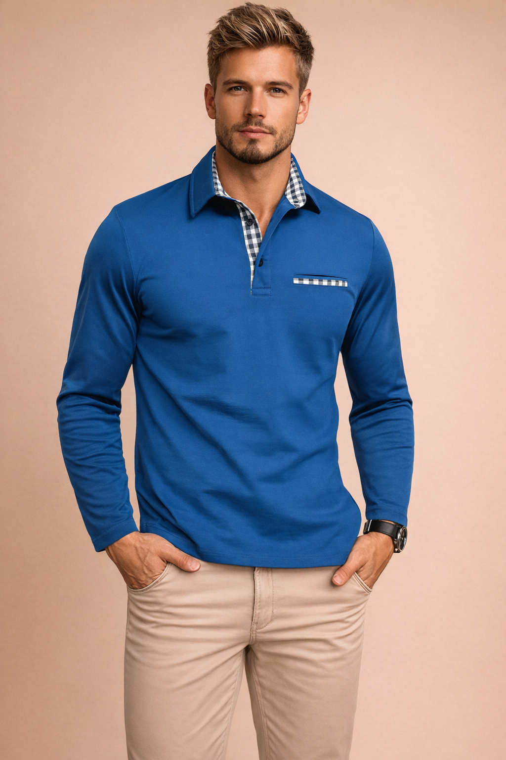 Oliver Kensington | Premium Long Sleeve Polo Shirt For Men