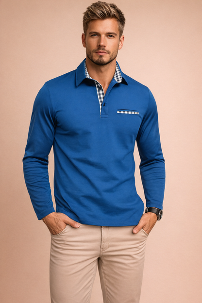 Oliver Kensington | Premium Long Sleeve Polo Shirt For Men