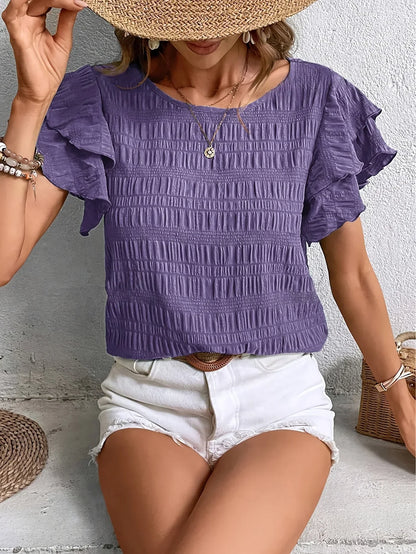 Aoife Lawson | Ruffle Sleeve Blouse For Women