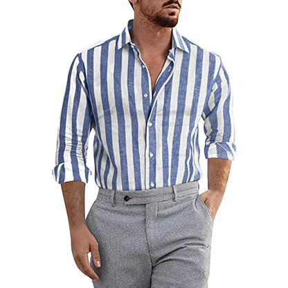 Tate Rowntree | Striped Long Sleeve Shirt For Men