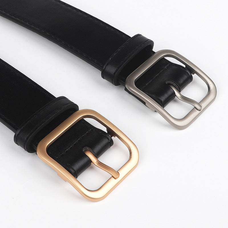 Retro Square Buckle Belt