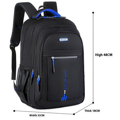 Large Capacity Laptop Backpack - Blue