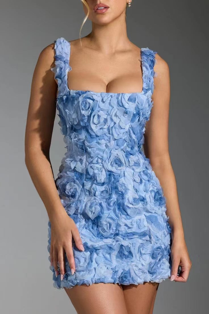 Hannah Sinclair | Textured Rose Mini Dress For Women