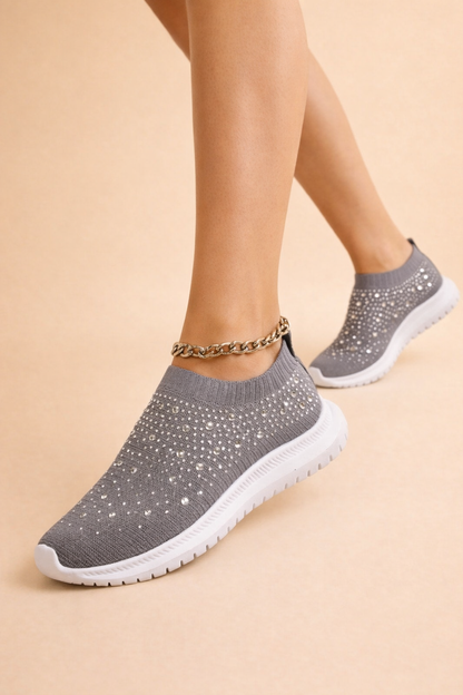 Alannah Kestrel | Rhinestone Slip-On Sneakers For Women