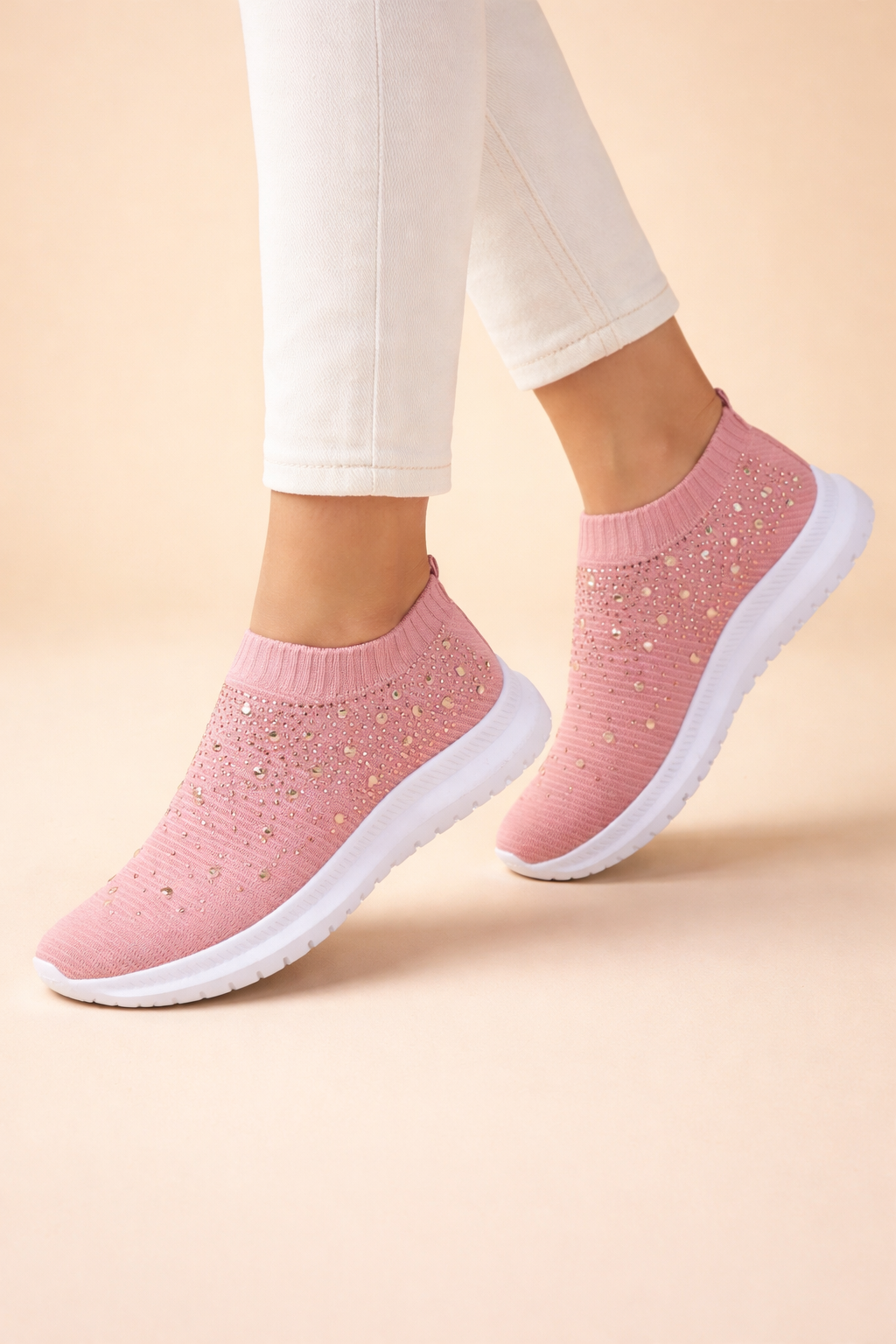 Alannah Kestrel | Rhinestone Slip-On Sneakers For Women