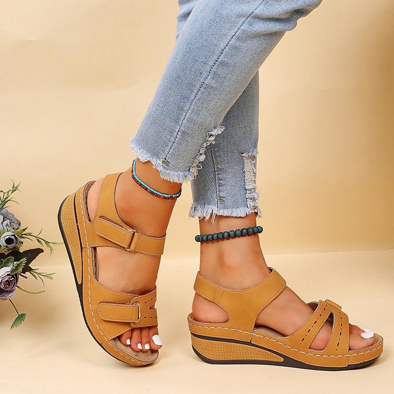 Freya Sutton | Adjustable Wedge Sandals For Women