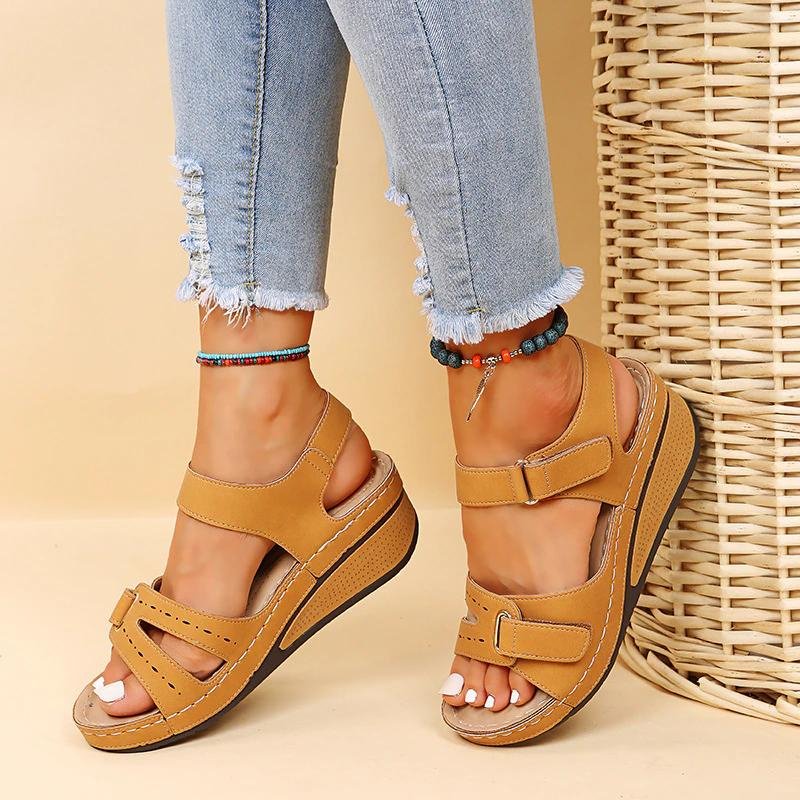 Freya Sutton | Adjustable Wedge Sandals For Women