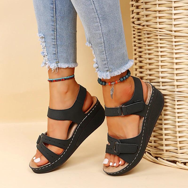Freya Sutton | Adjustable Wedge Sandals For Women