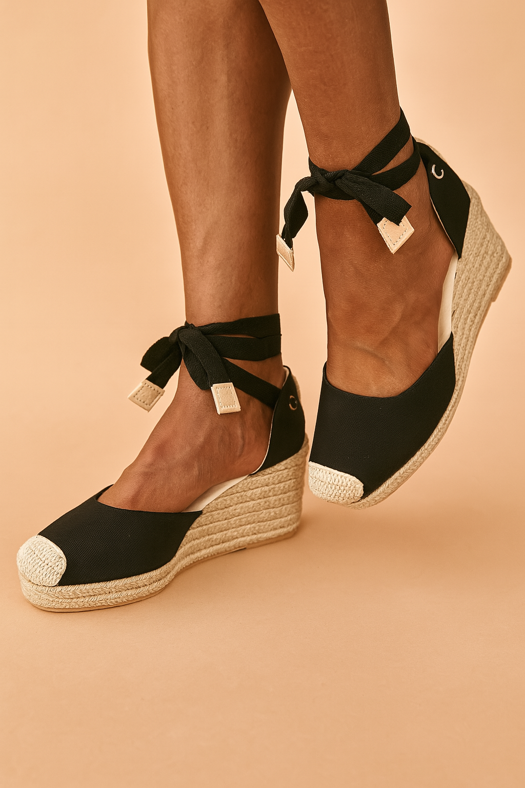 Annabel Wickham | Espadrille Tie-Up Wedge Sandals For Women