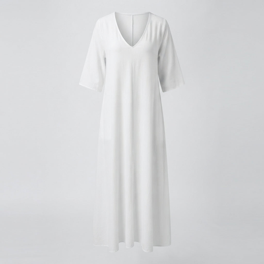 Ava Sinclair | Relaxed V-Neck Summer Dress For Women