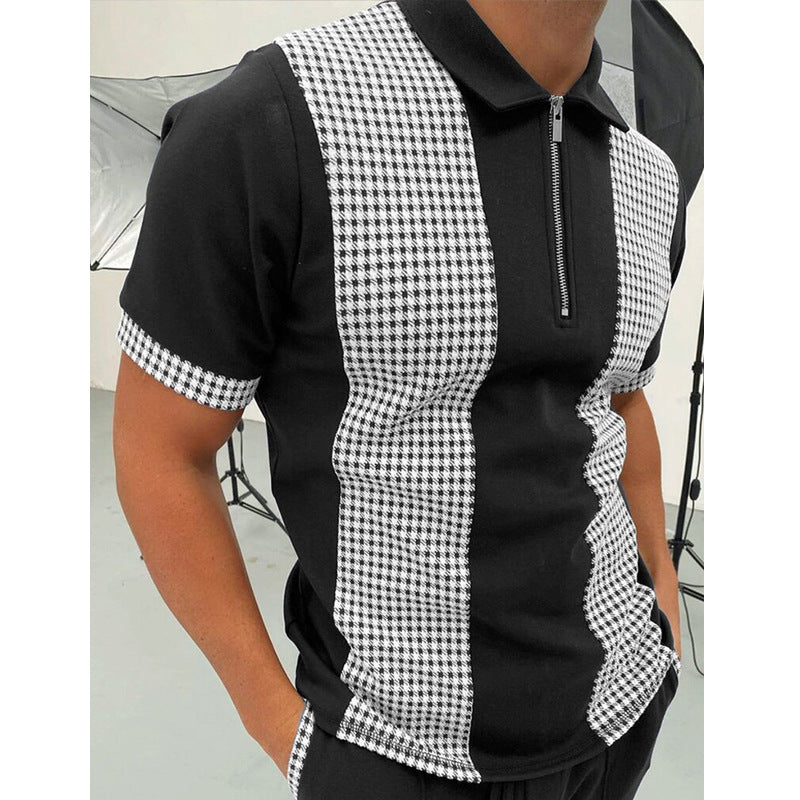 Desmond Rutherglen | Zip Polo Shirt For Men