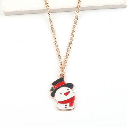 Sugarplum | Gold Cartoon Pendant Christmas Necklace For Women