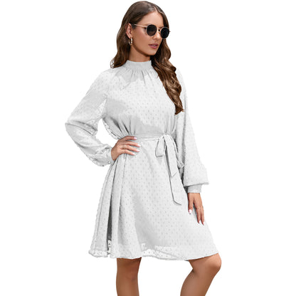 Isla Mitchell | Chiffon Polka Dot Formal Dress For Women