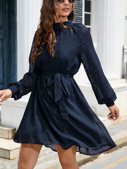 Isla Mitchell | Chiffon Polka Dot Formal Dress For Women