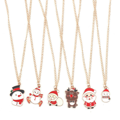 Sugarplum | Gold Cartoon Pendant Christmas Necklace For Women