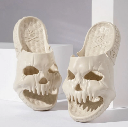 Declan Ashgrove | Skull Halloween Slippers For Men
