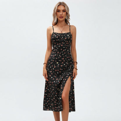 Charlotte Mitchell | Floral Summer Dress With Side Slit For Women