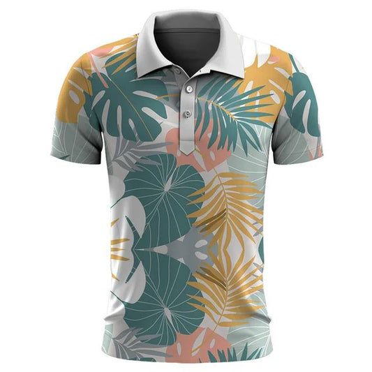 Jasper Holbrook | Tropical Print Polo Shirt For Men