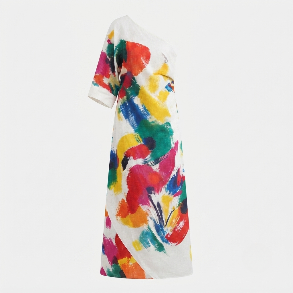Clover Holton | Abstract Print Maxi Dress For Women