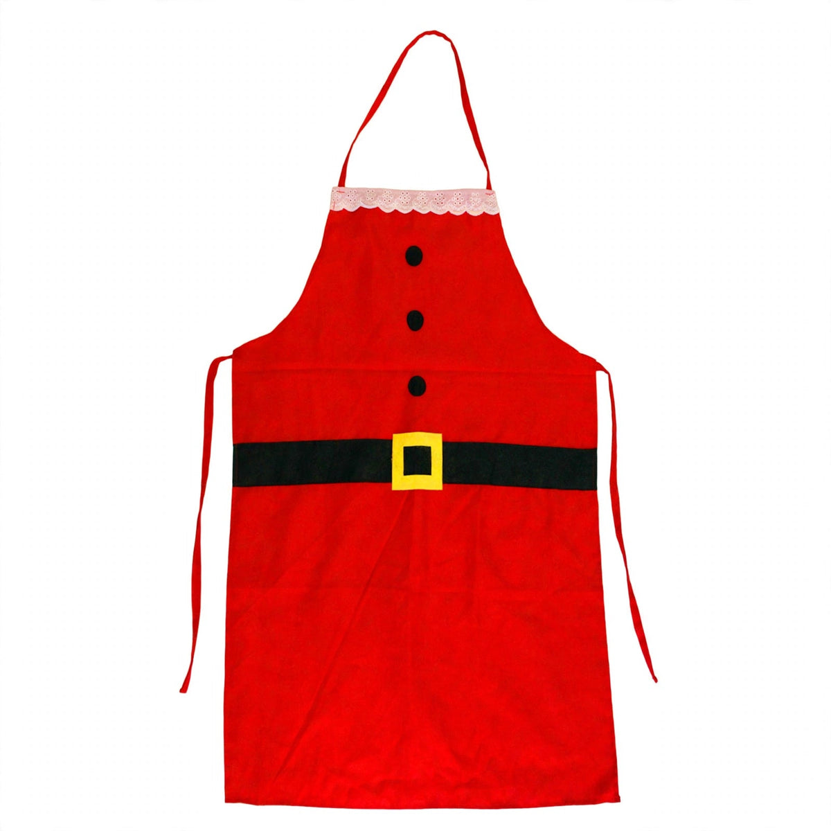 Cocoa Sparkle | Red Santa Belt Christmas Apron For Women