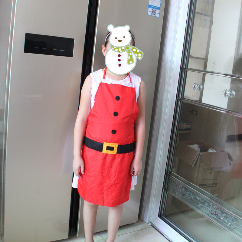 Cocoa Sparkle | Red Santa Belt Christmas Apron For Women