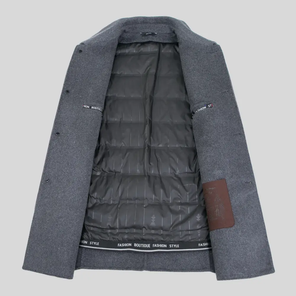 Cruz Marford | Single Breasted Longline Overcoat For Men