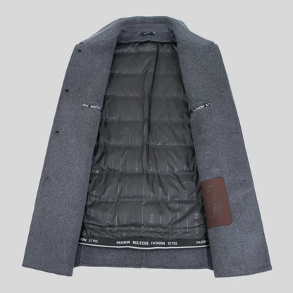 Cruz Marford | Single Breasted Longline Overcoat For Men