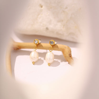 Freshwater Pearl Drop Earrings