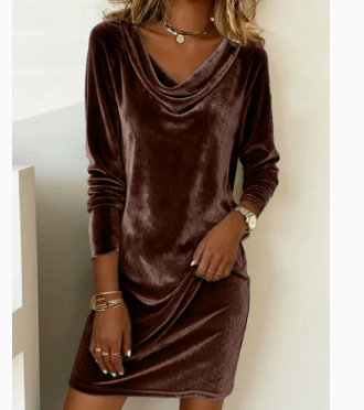 Tara King | Velvet Midi Cocktail Dress For Women