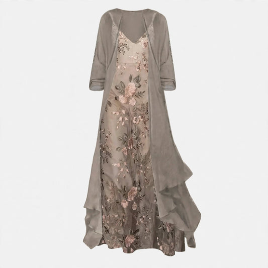 Bryleigh | Elegant Maxi Dress Two-Piece Set