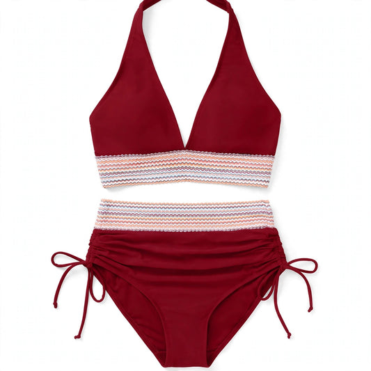 Dove Northwick | Black Bikini With Striped Band For Women