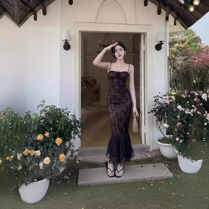 Emma Young | Lace Fishtail Maxi Dress For Women