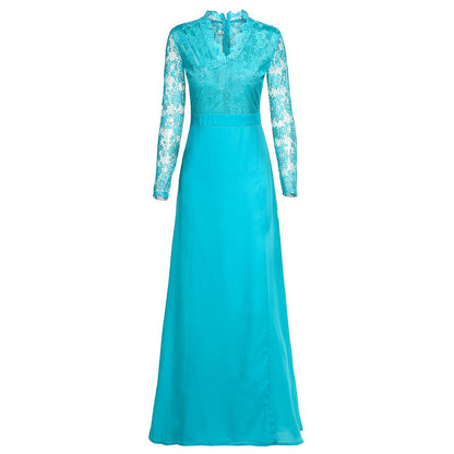 Elise Campbell | Lace V-Neck Maxi Dress For Women